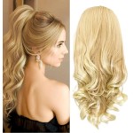 Extensie de par coada tip Mesa usor ondulata cu elastic de 44 cm Blond Deschis Ombre 39214 Extensie de par coada tip Mesa usor ondulata cu elastic de 44 cm Blond Deschis Ombre 39214